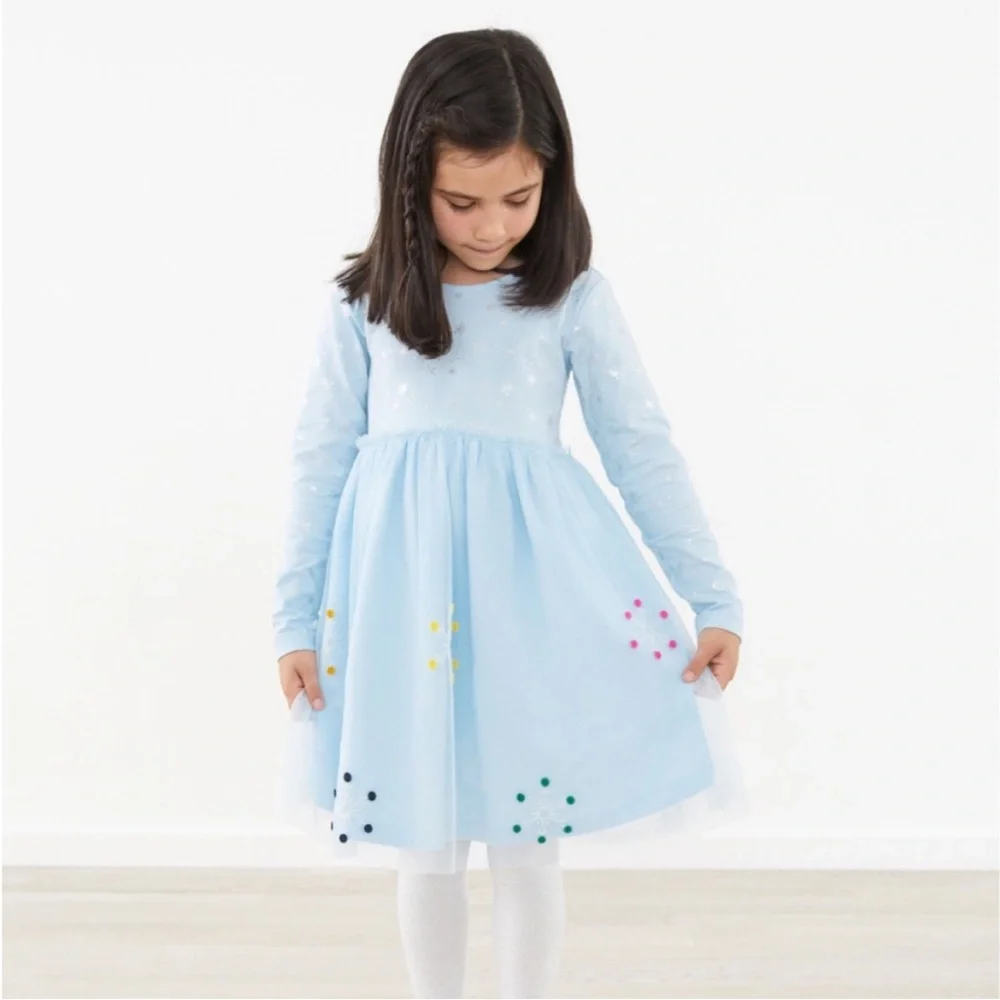 Hanna Andersson Frozen 2 Light Blue Tulle Dress